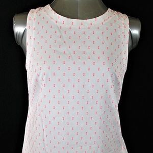 VINEYARD VINES WOMENS Sz 6 PLEATED BACK TOP (U)E1